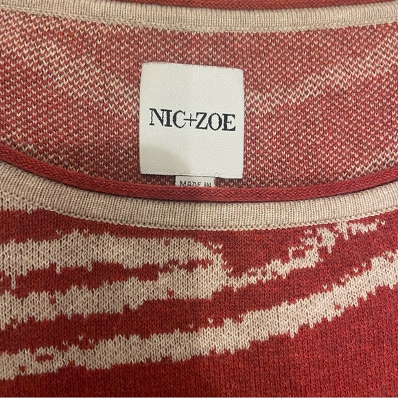 Nic + Zoe Red Sweater - Picture 2 of 5